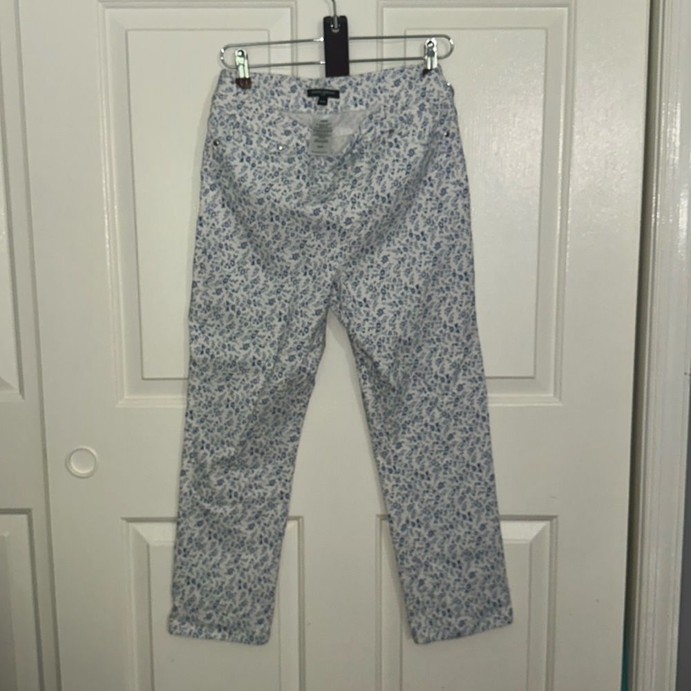Mario Serrani Italy size M blue floral print